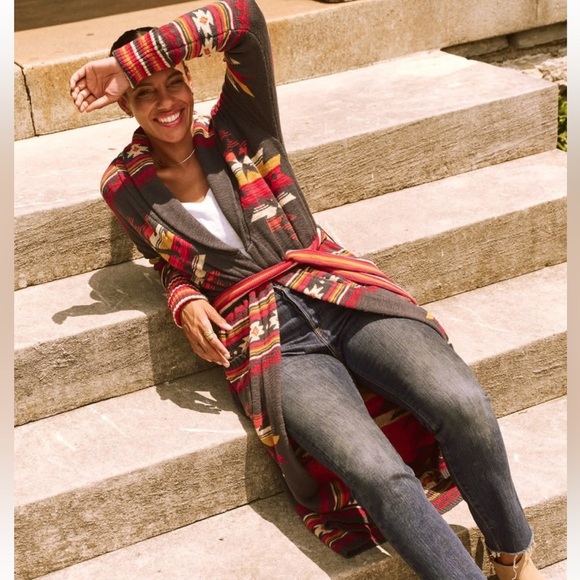 Faherty | SPJ X Thunderbird Paloma Duster Bold Thunderbird Size Medium - Picture 11 of 11